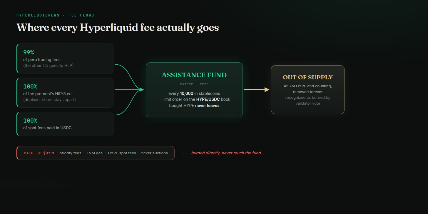 The Assistance Fund: Where Every Hyperliquid Fee Actually Goes