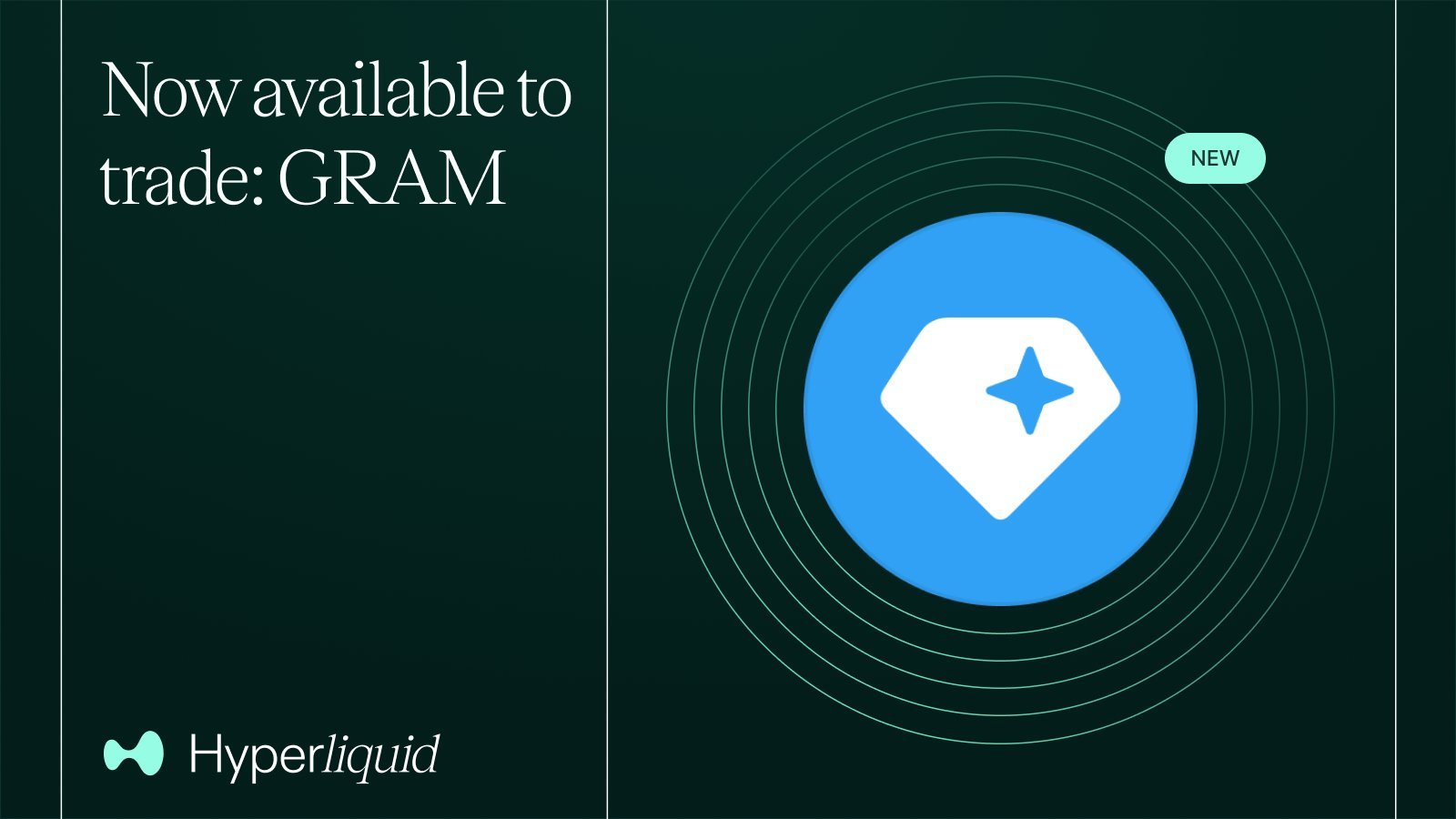 GRAM now available to trade on Hyperliquid with 3x leverage
